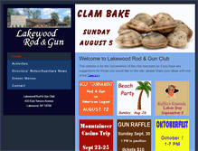 Tablet Screenshot of lakewoodrodandgun.org